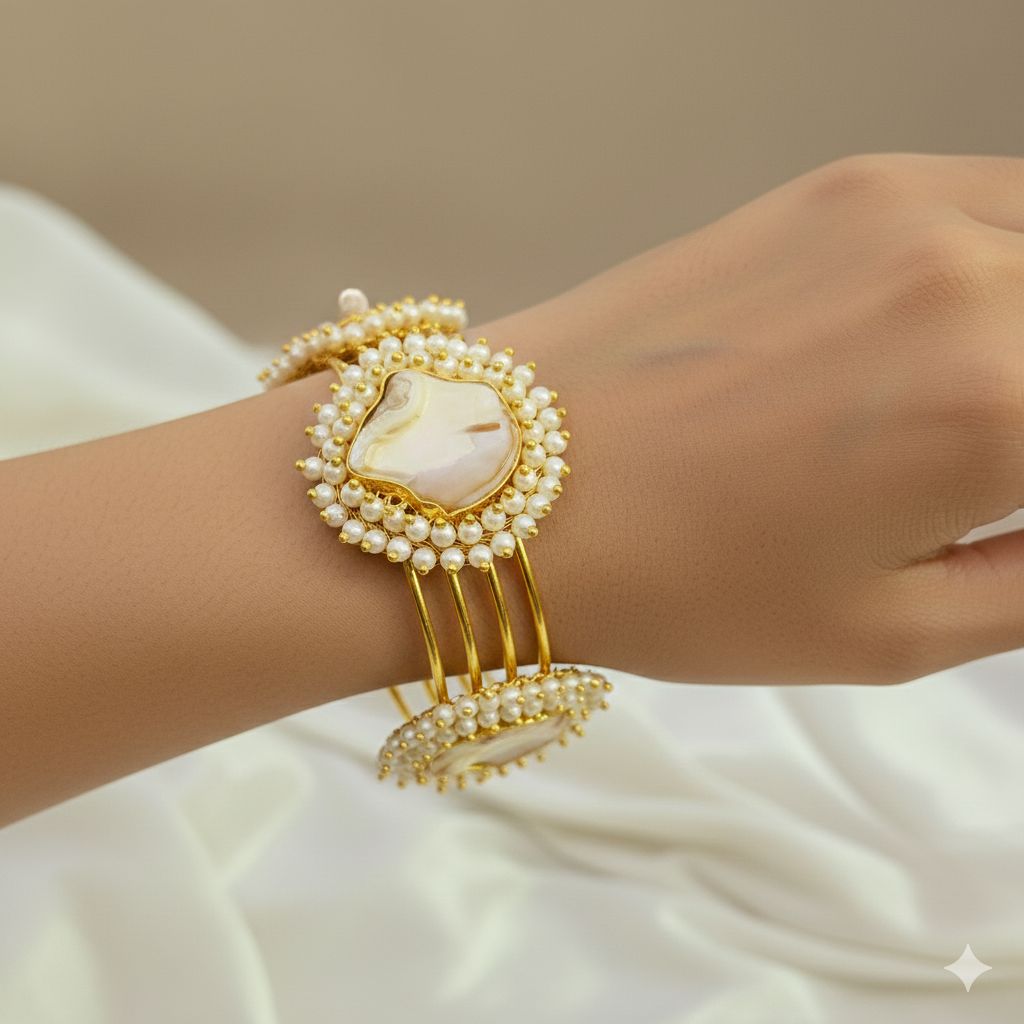 Ivory Heirloom Pearl Cuff