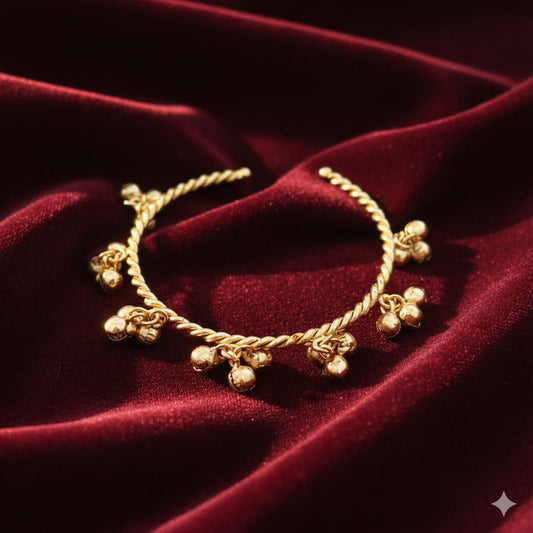 Brass based Kashmiri ghungroo kada bangles