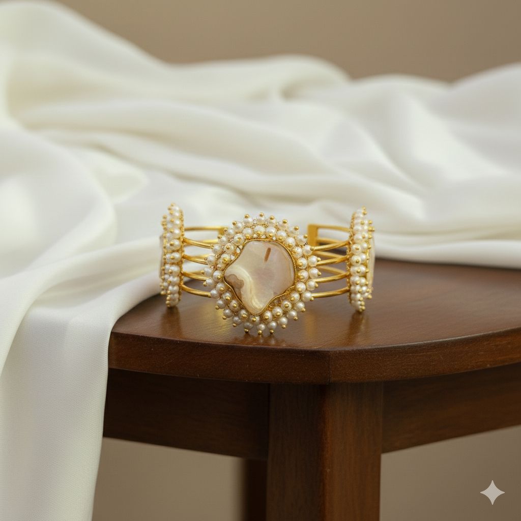 Ivory Heirloom Pearl Cuff