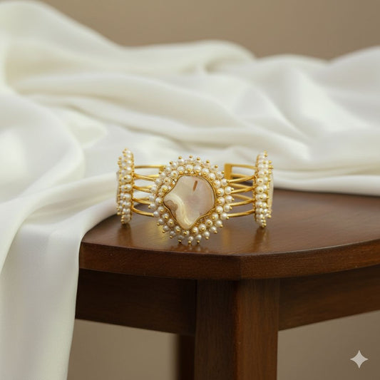 Ivory Heirloom Pearl Cuff