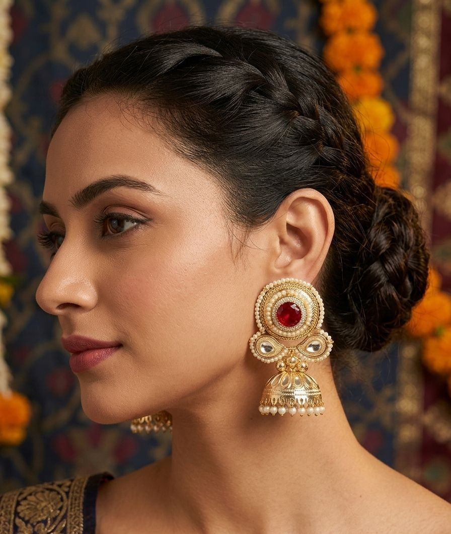 ✨ Light Weight Kashmiri Jhumka