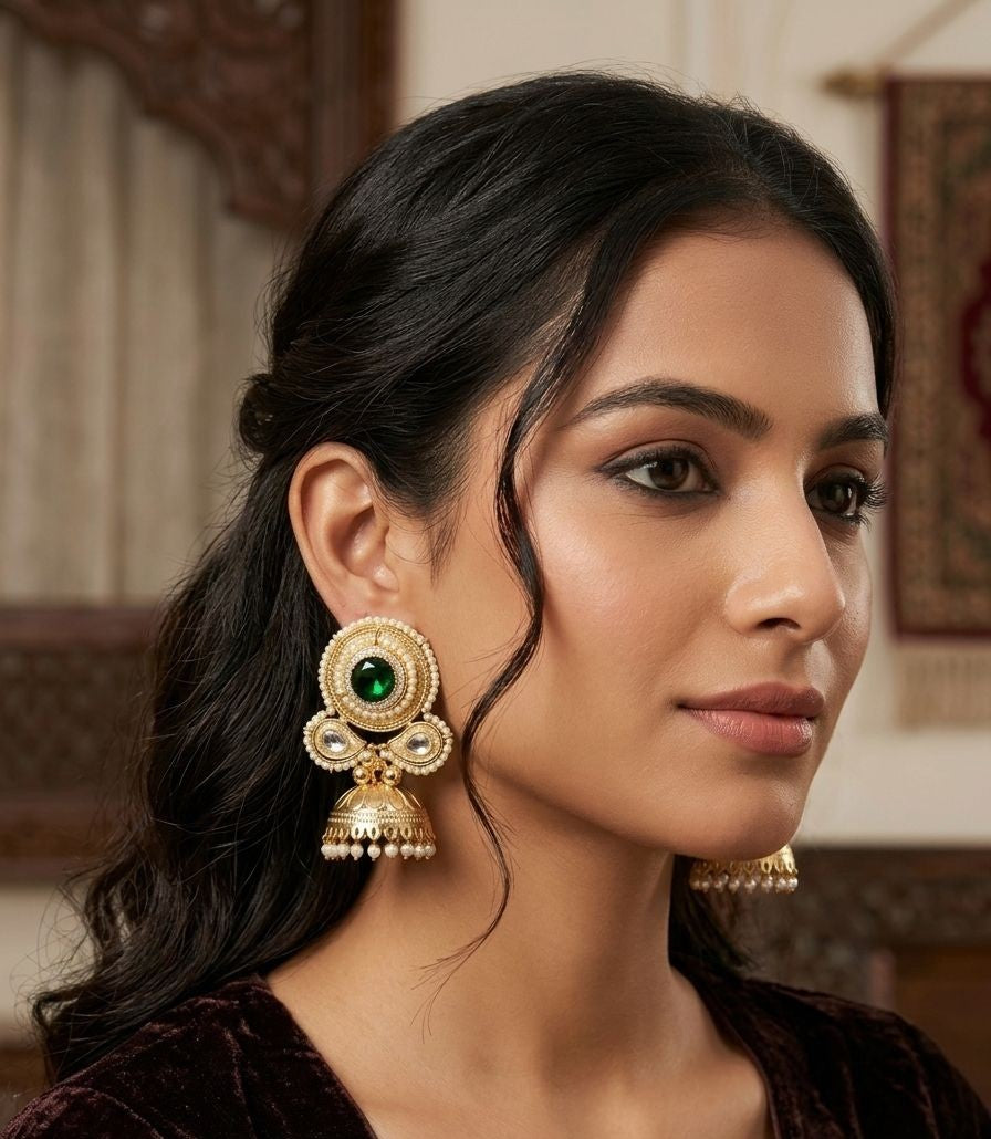 ✨ Light Weight Kashmiri Jhumka